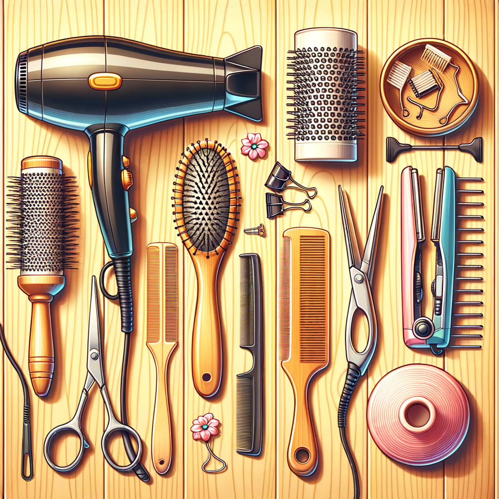 Herramientas esenciales para peinar tu cabello en casa.